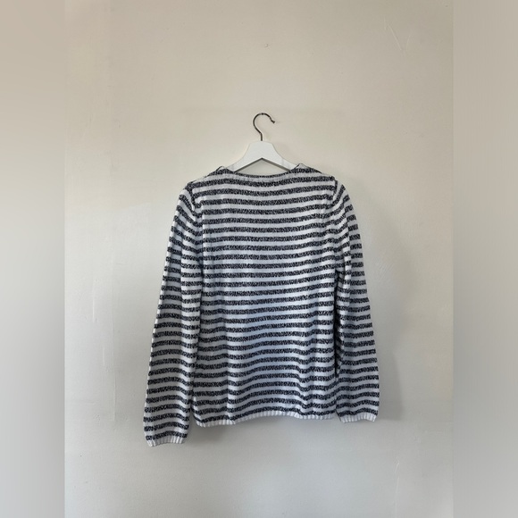Zara Man Black and White Striped Sweater - Picture 2 of 3